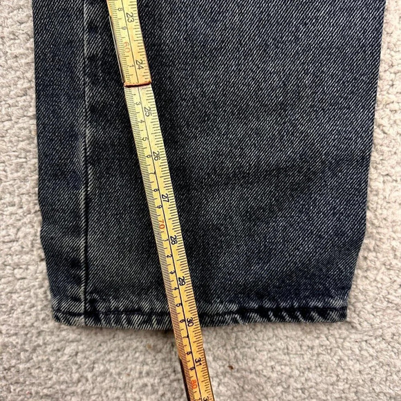 Vintage Harley Davidson Jeans size 28x30 Biker Blues High Waist Charcoal 90s - Picture 9 of 16